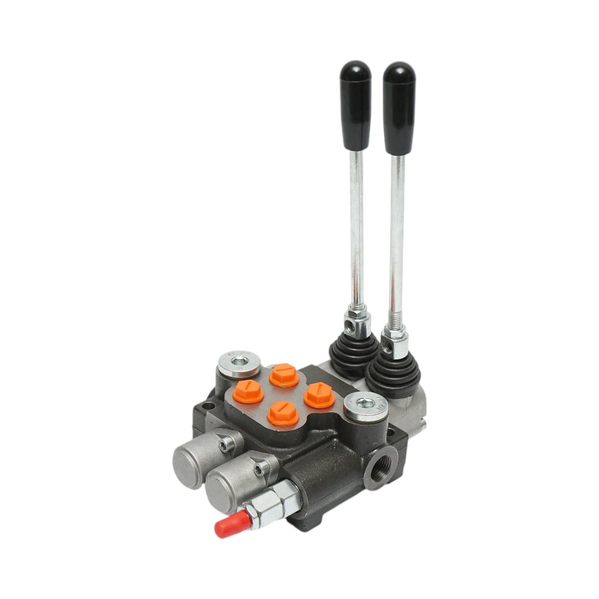 Distribuitor hidraulic cu 2 manete, lungime cablu 2m presiune 250 bar debit 40L/min Breckner Germany